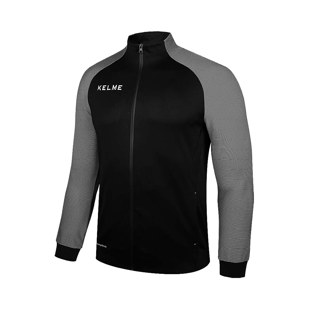 Campera de Entrenamiento Kids Montes JR Negro/Gris Oscuro N.120