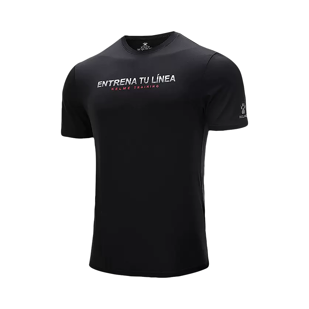 Remera Deportiva (Adulto) Entrena tu Línea Negro L