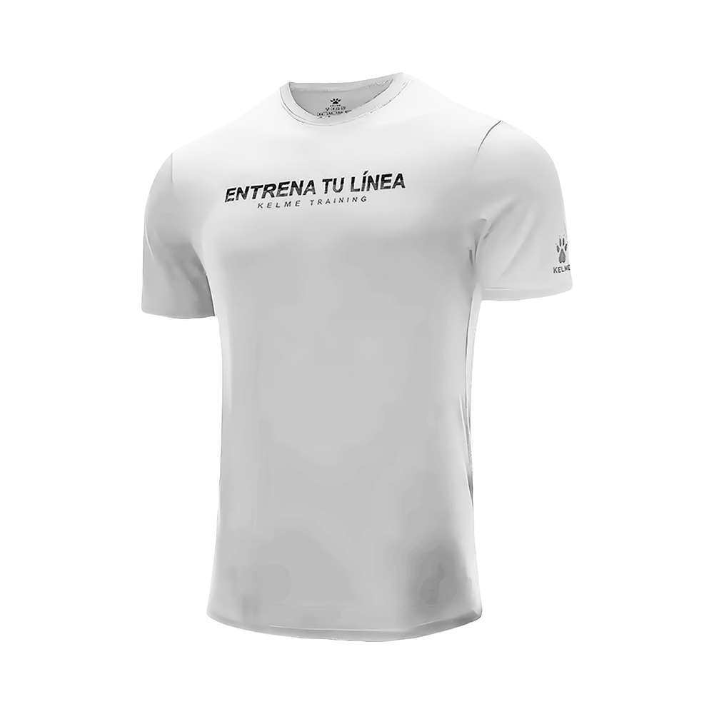 Remera Deportiva (Adulto) Entrena tu Línea Blanco XL