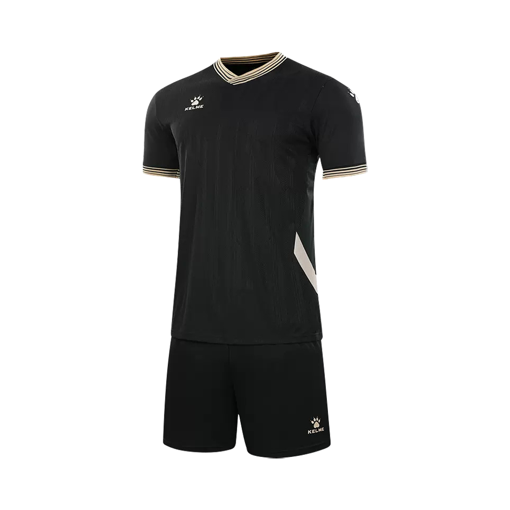 SHORT SLEEVE FOOTBALL SET (ADULTS) BLACK S
