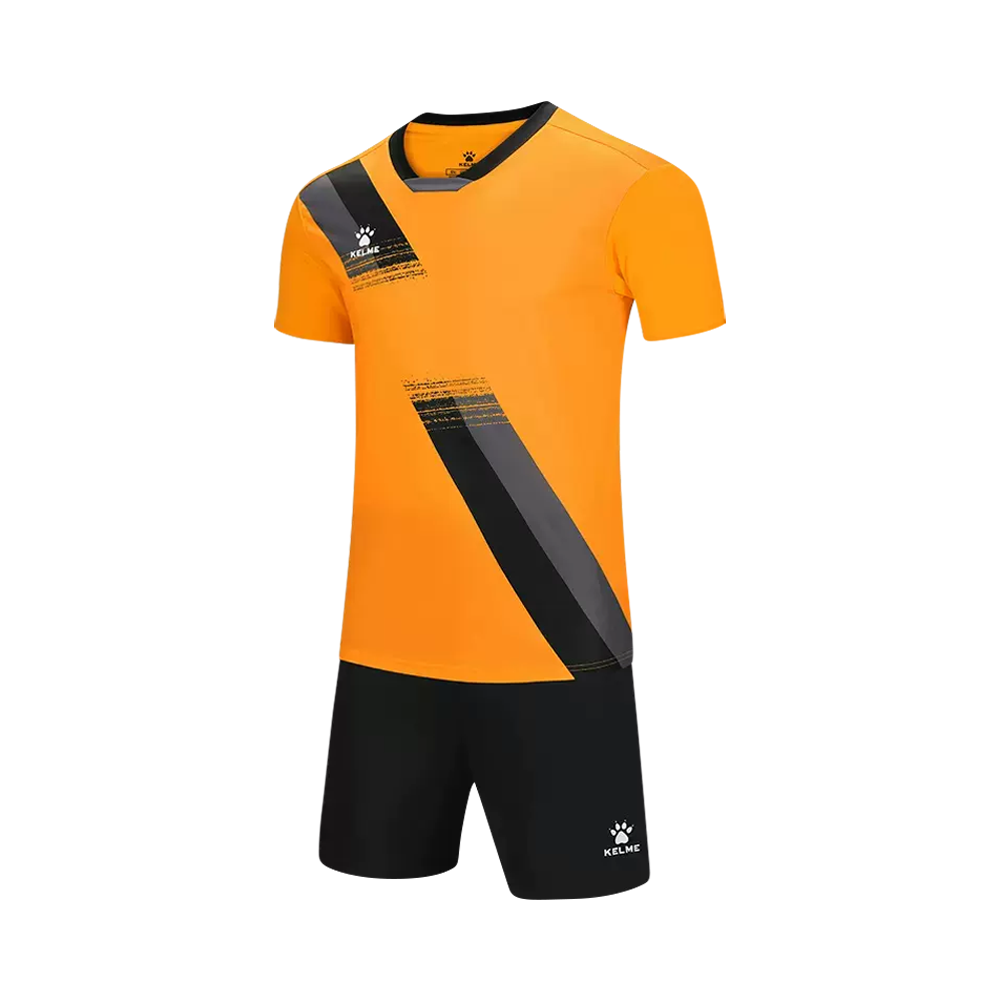 Conjunto para Fútbol (Adulto) Naranja/Negro M