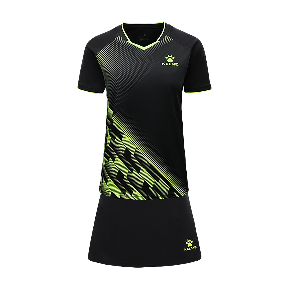 Conjunto de Tenis y Pádel Femenino Negro/Lima 3XL