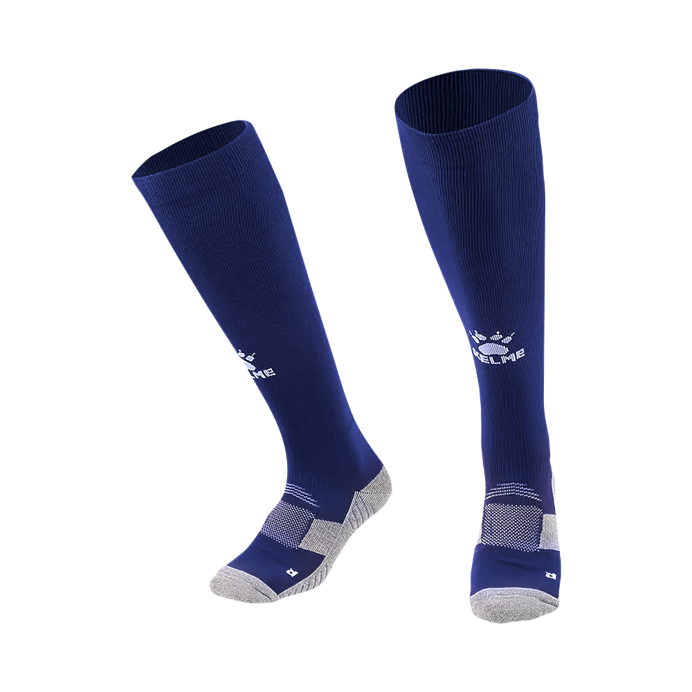 FOOTBALL LENGTH SOCKS(ADULT) DARK BLUE/WHITE XL