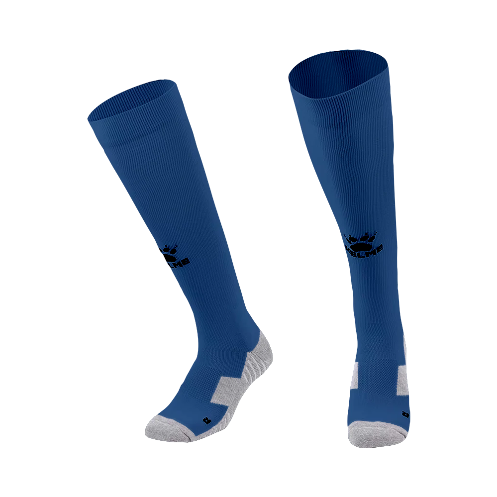 FOOTBALL LENGTH SOCKS(ADULT) SEA BLUE/BLACK M